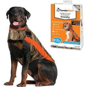 Resim Hype Store Thundershirt Polo Dog Anxiety Jacket | Vet Recommended Calming Solution Vest For Fireworks, Thunder, Travel, & Separation | Kamuflaj, Xxl 