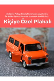 Resim bebeym Ford Transit Metal Minibüs - Otosan Metal Oyuncak Araba - Işıklı ve Sesli Turuncu 