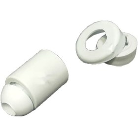Resim 4 Adet Taharat Çubuğu Ucu Plastik Beyaz Taharet Borusu Ucu Perletörü Aparatı 