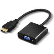 Resim HDMI To Vga Ses Çevirici Dönüştürücü Kablo 