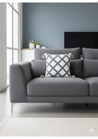 Resim Bohem Özel Tasarım Dekoratif Yastık Kırlent Kılıfı 2 Adet Gri 