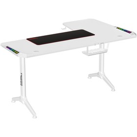 Resim Twisted Minds WARRIOR TM-Y-LW-RGB L DESIGN BEYAZ OYUNCU MASASI - SOL 