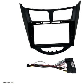 Resim Hyundai Accent Blue Siyah 2011-2013 9'' Multimedya Çerçevesi Yüksek Kalite 