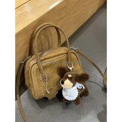 Resim Silver1 Sevimli Renkli Ip Peluş Ayı Kolye El Yapımı Oyuncaklar Küçük Bebek Çanta Çekicilik Sevimli Bebek Cep Telefonu Çekicilik (Yurt Dışından) 