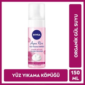 Resim Nivea Aqua Rose Organik Gül Suyu İçeren Yüz Yıkama Köpüğü 150 ml - Gratis 