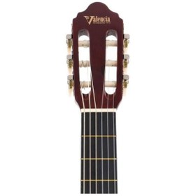 Resim Valencia VC104TCBK Klasik Gitar Cutaway (Siyah) | Kesik Kasa - Sap Çelikli - Modern Görünüm 