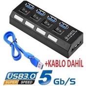 Resim 4 Port Usb 3.0 Hub Çoklayıcı Usb Çoklayıcı 4 Lü Usb 3.0 