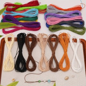 Resim BEADIA 10m/Çanta 1mm Polyester Boncuk İpleri & İplikler - Canlı ve Yumuşak Dayanıklı Esneksiz El Sanatları İpi DIY Takı Yapımı, Kolyeler, Bilezikler için - Çeşitli Renkler, Bilezik Yapımı İçin İp, Parlak Boncuk Süslemeleri 