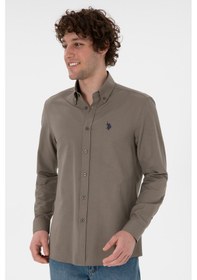 Resim U.s. Polo Assn. Erkek Vizon Gömlek Basic 50306338-vr052 Vizon 