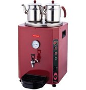 Resim Silverinox Jumbo Çay Makinesi 23 Lt.kırmızı 