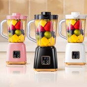 Resim Kompakt 7.4V USB Şarj Edilebilir Blender LED Ekran ile - Porsiyonlu Mini Buz Kırıcı, Sıkılmış Süt ve Şeker İçin, Ev Kullanımı İçin Mükemmel, Püre Blender, Evde Yapılan Sıkılmış Süt İçin Sıkılmış Süt 