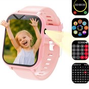 Resim Sunshine022 Pembe Çocuk Akıllı Saati: 18 Eğitici Oyun, Adımsayar, Müzik, Usb Şarj, Hediye Diğer 