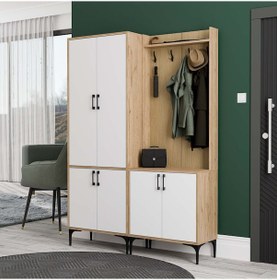 Resim Set 5032-5002 Royal 6 Kapaklı 9 Askılı Portmanto Sepet-yunus-beya 