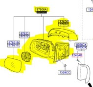 Resim Picanto Dikiz Ayna Sol Orjinal | 87610G6120 