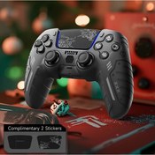 Resim Sunshine022 Ps5 Kumanda Silikon Kılıfı Soğutucu Tutma Desteği 2 Dokunmatik Sticker Siyah 