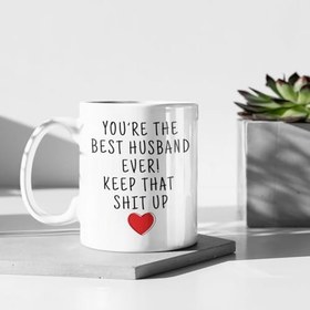 Resim Gift for husband, husband gift, father's day gift, gift from wife, husband birthday, husband Christmas, husband coffee mug, best husband mug 
