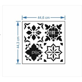 Resim Piktura Seramik Fayans Karo Stencil Şablon (tile Stencil) 40*40cm Seramik Karo Için Uygun 