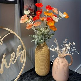 Resim 10 adet Karışık Renkli Yapay Poppy Çiçekleri - Gerçekçi Dokunma, 5 Canlı Renk (Beyaz, Kırmızı, Sarı, Şampanya, Turuncu) Düğünler, Ev Dekorasyonu, Parti ve Etkinlik Merkezleri için - Bakım Gerektirmez, Kaplama Dahil Değil, Çiçek Süsleri, Düğün Merkezleri, Şenlikli Masa Dekoru, Zarif Çiçek Aranjmanı, Doğal Görünüm Buketi, Uzun Ömürlü Çiçekler, Düğün Hediyeleri 