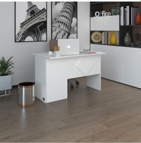 Resim Kenzlife Ofis Masası Yoko Ono Byz Sağ 75 120 80 Kilitli Kapaklı Dolap Eşkenar Bilgisayar Çalışma Masası 