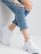 Resim Devida Kadın Beyaz Spor Ayakkabı 6 Cm Yüksek Rahat Air Taban Günlük Sneaker GX401 