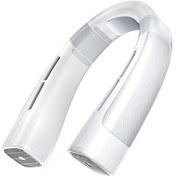 Resim 4000mah Asılı Boyun Fanı Klima Usb Şarj Edilebilir Hava Soğutucu Spor Yaz Için 5 Hız Elektrikli Fan, Beyaz 1401 Renkli 