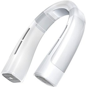 Resim 4000mah Asılı Boyun Fanı Klima Usb Şarj Edilebilir Hava Soğutucu Spor Yaz Için 5 Hız Elektrikli Fan, Beyaz 1401 Renkli 