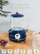Resim Fressi Cam Su Isıtıcı Kettle Elektrikli Çok Fonksiyonlu Bitki Çayı Makinesi Lacivert 600ml Ysb-gc02 Eiffel 