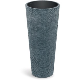 Resim Tubra Slim Plastik Saksı Granit Doku 