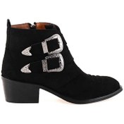 Resim Bambi Siyah Süet Kadin Bot & Bootie K0532650665 Bambi