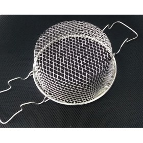 Resim 5dm Hareketli Çift Kulplu Cips Kızartma Teli Patates Kızartma 20 cm 