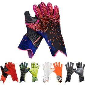 Resim 1 Çift Profesyonel Lateks Kaleci Eldiveni - Kalınlaştırılmış, Dayanıklı, Kaymaz Tasarım Futbol ve Antrenman İçin 