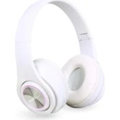 Resim Acl Abk03 Kablosuz Rgb LED Bluetooth Kulaklık Beyaz 