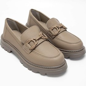 Resim Tamer Tanca Kadın Vegan Bej Loafer Ayakkabı 817 2397 Bn Ayk Sk23/24 Vızon Fltr Vizon 