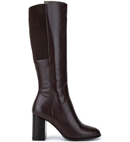 Resim Tamer Tanca Kadın Hakiki Deri Kahverengi Klasik Çizme 33 10951 Bn Czm Sk22/23 Kahve Nappa Kahve 