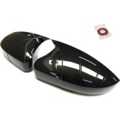 Resim STS Oto Aksesuar Citroen C Elysee 2012-2019 Batman Yarasa Ayna Kapağı Piano Black Abs Plastik 