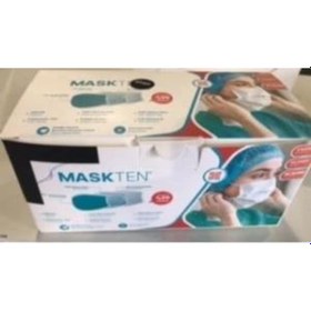 Resim Maskten 50Li Lastik Halkalı 3 Telli Meltblown Maske Siyah 