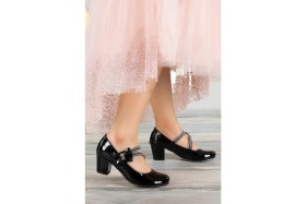 Resim Kiko Kids Aisha Rugan Günlük Kız Çocuk 4 Cm Topuklu Abiye Ayakkabı 