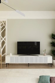 Resim Tsa1803b - Corsa180 Tv Stand, Tv Sehpası Beyaz 180cm Beyaz 