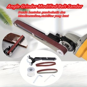 Resim 6 adet Kemer Zımpara Modifiye Braketi, Öğütücü Modifiye Kemer Zımpara, Öğütücü Modifiye Aksesuarları, Ahşap İşleme Zımpara Zımpara, 100/115, 125 Açılı Öğütücüler için Uygun, Metal Pas Giderme, Ahşap Parlatma 