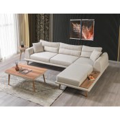 Resim Retro Köşe Koltuk Krem 