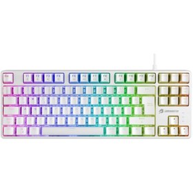 Resim Gamebooster Gb-g23w Enıgma Tkl Raınbow Aydınlatmalı Red Swıtch Mekanik Beyaz Oyun Klavyesi 
