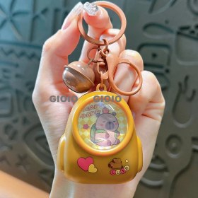 Resim Silver1 Yeni Sevimli Çizgi Film Işıklı Işık Kulomi Büyük Kulak Köpek Hediye Kutusu Anahtarlık Araba Okul Çantası Dıy Kolye Hediye (Yurt Dışından) 