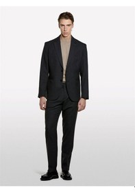 Resim Sisley Viskoz Karışımlı Düğmeli Blazer Ceket Erkek Siyah Ceket - 325a2sddsw02f 