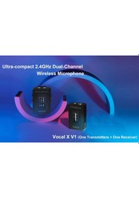 Resim Ckmova Vocal X V2 2.4 Ghz Dahili Mikrofonlu Telsiz Mikrofon Seti 