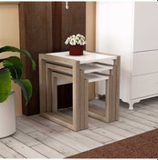 Resim Hülya 3 Lü Zigon Sehpa Takımı Mdflam- High Gloss (414906233) 