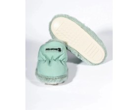 Resim Peluche 2025 Mint Yeşil Çocuk Ev Ayakkabısı Panduf 