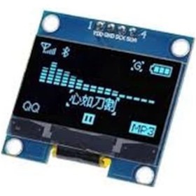 Resim 128X64 0.96 İnch Oled Mavi Grafik Lcd Ekran - Ssd1306 - 4 Pin I2C 
