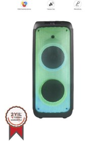 Resim Torima BTS-1938 Siyah RGB Işıklı Taşınabilir Bluetooth Hoparlör 