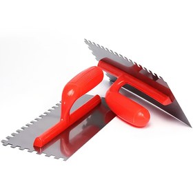 Resim Tinpec Profesyonel Sınıf Karo ve Zemin Harcı Spatulası, Paslanmaz Çelik Bıçak, Ergonomik Plastik Sap, Elektrik Gerektirmeyen Düzgün Thinset / Mastic Uygulaması için Manuel Yayıcı 