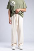 Resim Beli Lastikli Baggy Pantolon 